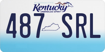 KY license plate 487SRL