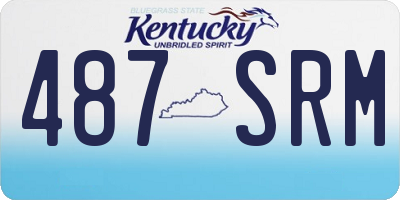 KY license plate 487SRM