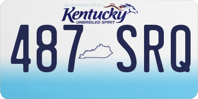 KY license plate 487SRQ