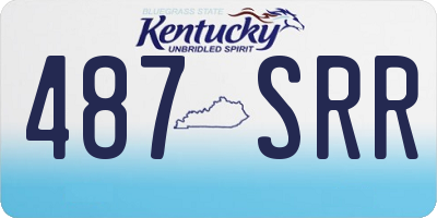 KY license plate 487SRR