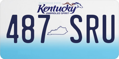 KY license plate 487SRU