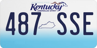 KY license plate 487SSE