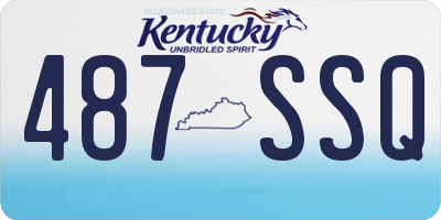 KY license plate 487SSQ