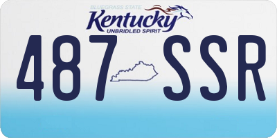 KY license plate 487SSR