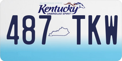 KY license plate 487TKW