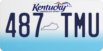 KY license plate 487TMU