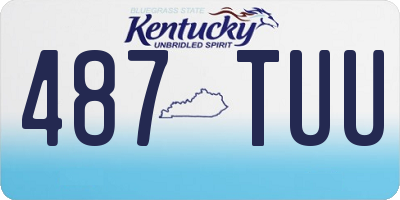 KY license plate 487TUU
