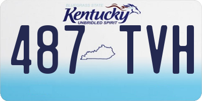 KY license plate 487TVH