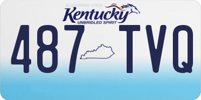 KY license plate 487TVQ