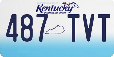 KY license plate 487TVT