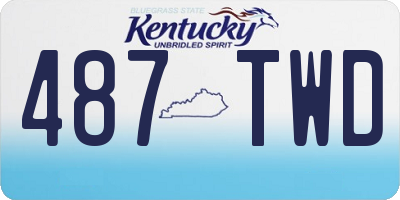 KY license plate 487TWD