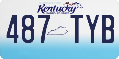 KY license plate 487TYB