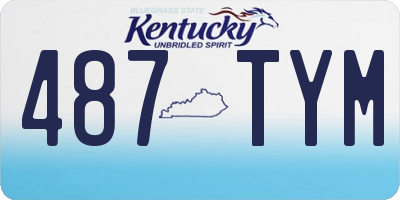 KY license plate 487TYM