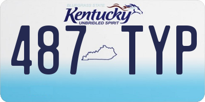 KY license plate 487TYP