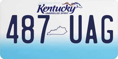 KY license plate 487UAG