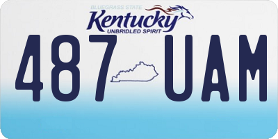 KY license plate 487UAM
