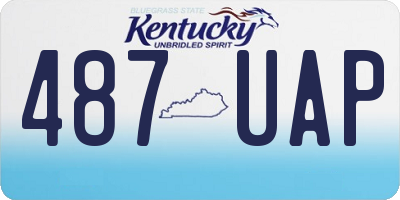 KY license plate 487UAP
