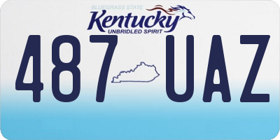 KY license plate 487UAZ