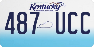 KY license plate 487UCC