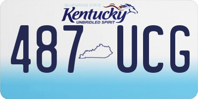 KY license plate 487UCG