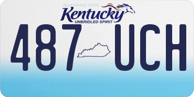 KY license plate 487UCH