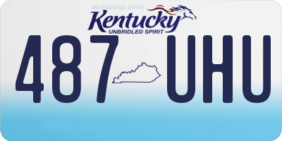 KY license plate 487UHU