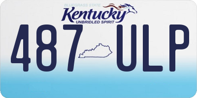 KY license plate 487ULP