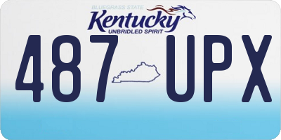 KY license plate 487UPX