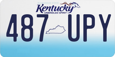 KY license plate 487UPY