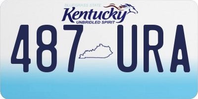 KY license plate 487URA