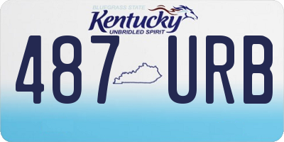 KY license plate 487URB