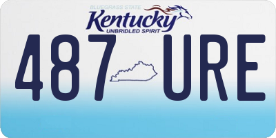 KY license plate 487URE
