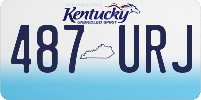 KY license plate 487URJ