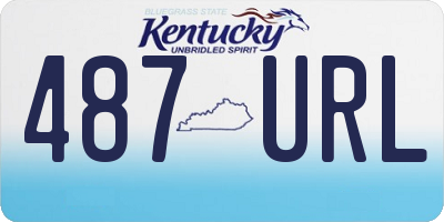 KY license plate 487URL