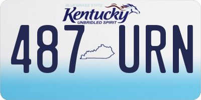 KY license plate 487URN
