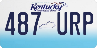 KY license plate 487URP