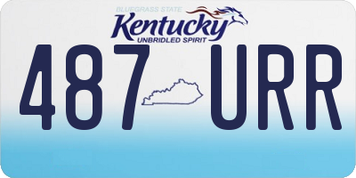 KY license plate 487URR