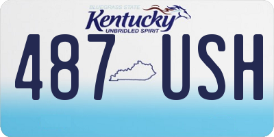 KY license plate 487USH
