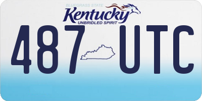 KY license plate 487UTC