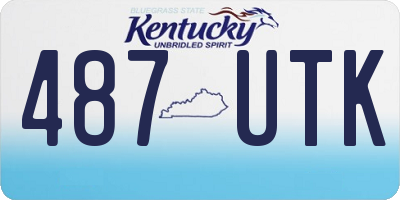 KY license plate 487UTK