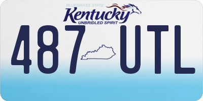 KY license plate 487UTL