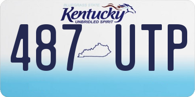 KY license plate 487UTP