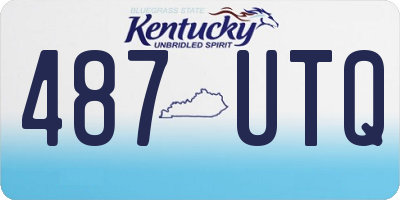 KY license plate 487UTQ