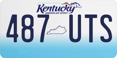 KY license plate 487UTS