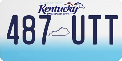KY license plate 487UTT