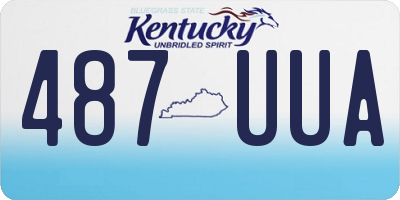 KY license plate 487UUA