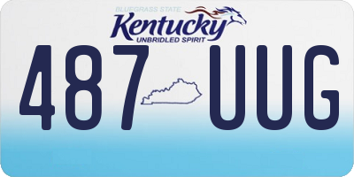 KY license plate 487UUG