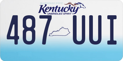 KY license plate 487UUI