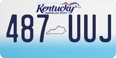 KY license plate 487UUJ