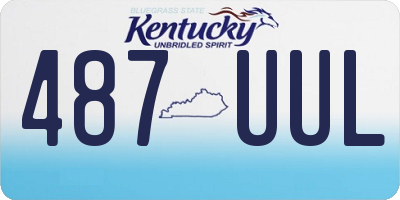 KY license plate 487UUL